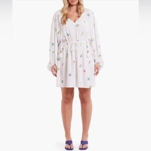 NWOT Never Fully Dressed Print Long Sleeve Minidress sz 12